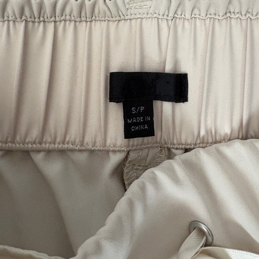 ATM Anthony Thomas Melillo Twill Drawstring Crop Pants Faded Khaki - Picture 5 of 8